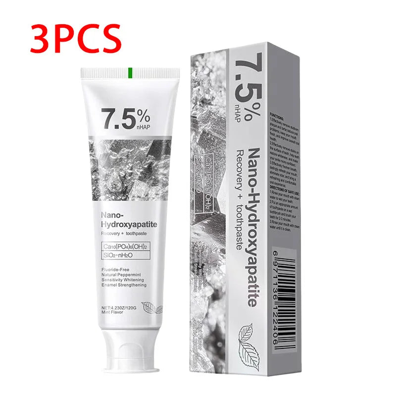 Revitalize Your Smile with 7.5% Hydroxyapatite Probiotic Whitening Toothpaste - Enamel Repair & Breath Freshening Formula (120G)